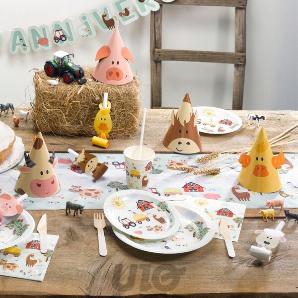 Prtički v kompletu 20 ks 33x33 cm Farm Animals – Homéa