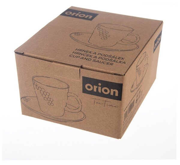 Črna keramična skodelica za kapučino 250 ml Tea Time – Orion