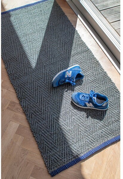Temno zelen tekač iz jute 70x150 cm Notes – Mette Ditmer Denmark