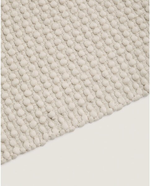 Kremno bel ročno tkan tekač iz mešanice bombaža 70x140 cm Mascarell – Kave Home