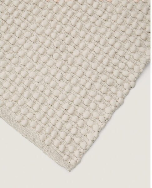 Kremno bel ročno tkan tekač iz mešanice bombaža 70x140 cm Mascarell – Kave Home