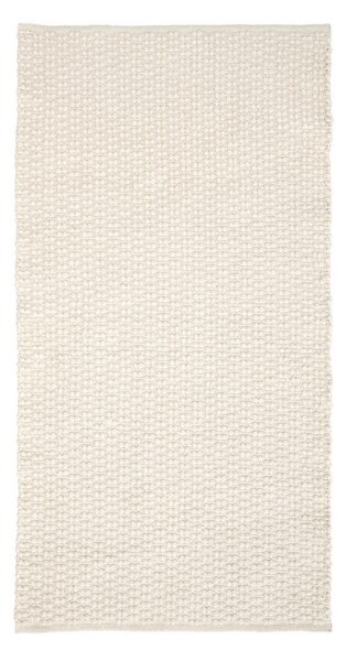 Kremno bel ročno tkan tekač iz mešanice bombaža 70x140 cm Mascarell – Kave Home