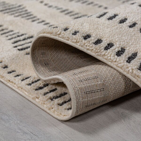 Kremno bela preproga 200x290 cm Knot – Flair Rugs