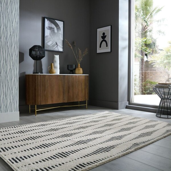 Kremno bela preproga 200x290 cm Knot – Flair Rugs
