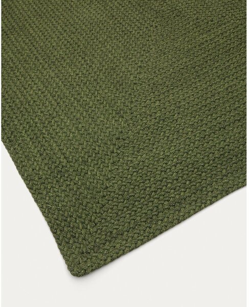 Zelena notranja in zunanja preproga iz recikliranih vlaken 160x230 cm Despas – Kave Home