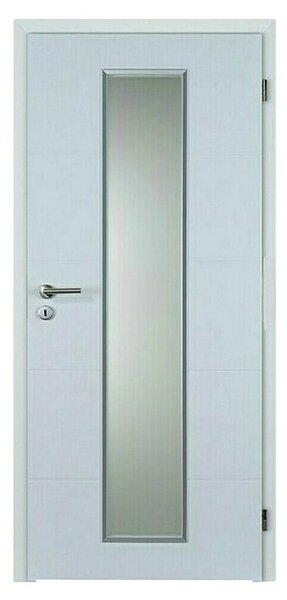 Doornite Sobna vrata s steklom Quadro (848 x 2.000 mm, Smer odpiranja: Desno, Bela, Satje, Lakirana površina)