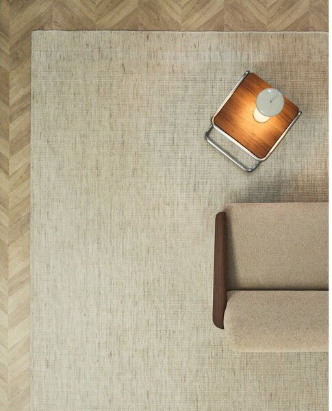 Kremno bela ročno tkana volnena preproga 160x230 cm Dalena – Kave Home