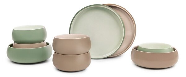 Bež krožniki v kompletu 4 ks iz kamenine ø 22 cm Terra Rondo – Bonami Selection