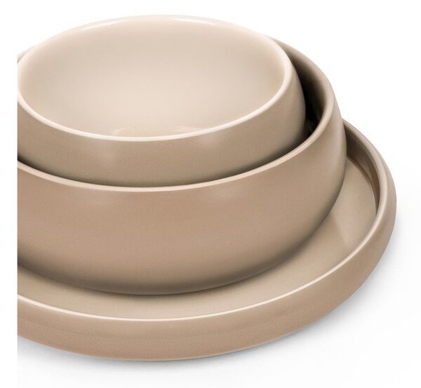 Bež krožniki v kompletu 4 ks iz kamenine ø 22 cm Terra Rondo – Bonami Selection
