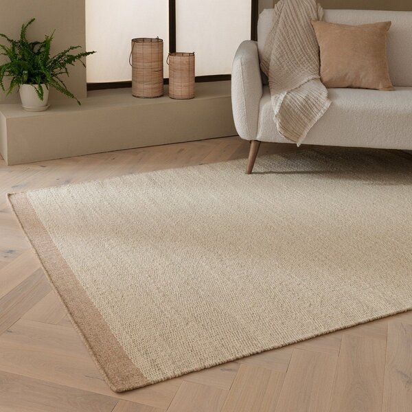 Bež/kremno bela ročno tkana volnena preproga 120x170 cm Lima Sand – Asiatic Carpets