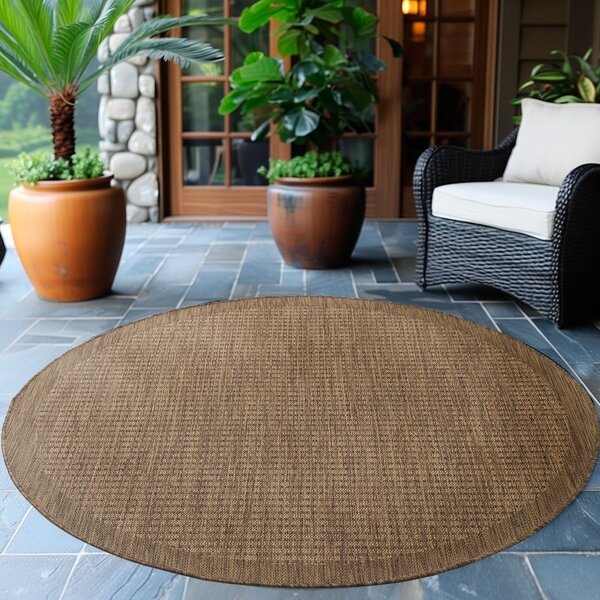 Okrogla notranja in zunanja preproga v naravni barvi ø 120 cm Giza 1410 – Ayyildiz Carpets
