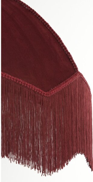Bordo rdeča viseča svetilka s tekstilnim senčilom ø 50 cm Malacia – Light & Living