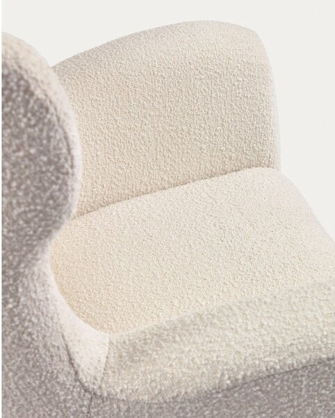 Bel fotelj iz tkanine bouclé Patio – Kave Home