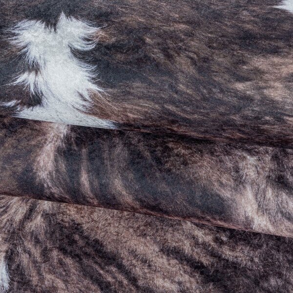 Temno rjava sintetična koža 100x135 cm Etosha – Ayyildiz Carpets