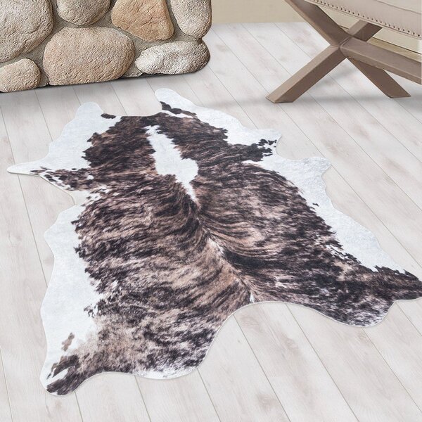 Temno rjava sintetična koža 100x135 cm Etosha – Ayyildiz Carpets