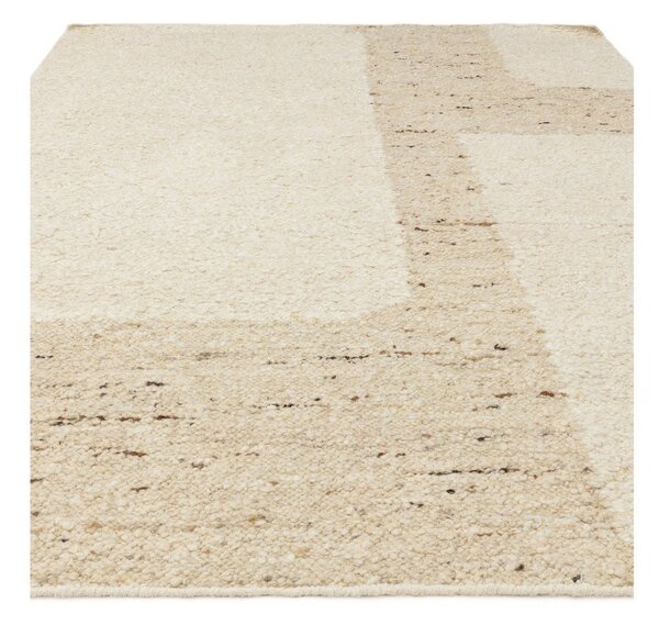 Bež obojestranska ročno tkana volnena preproga 120x170 cm Napa Tumbla – Asiatic Carpets