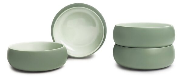 Zelene skledice v kompletu 4 ks za juho ali ramen iz kamenine 1 l Aura Vira – Bonami Selection