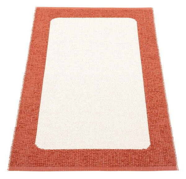 Opečnato oranžna/kremno bela notranja in zunanja preproga 70x120 cm Ilda Brick – Pappelina