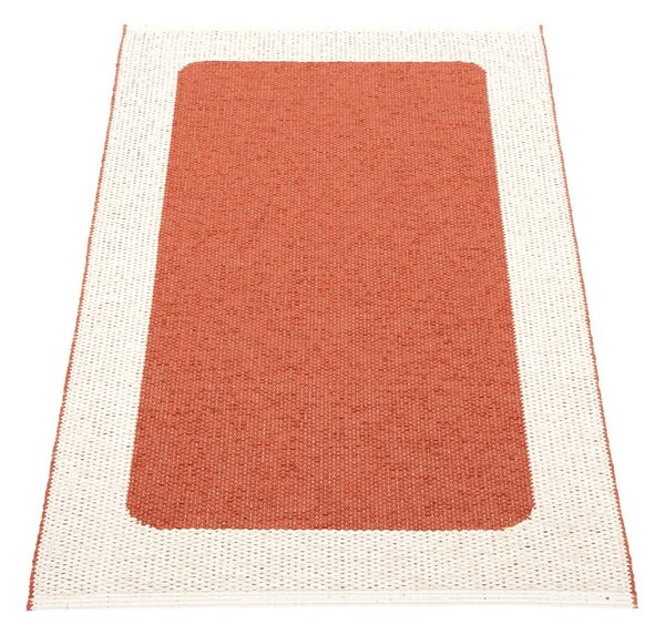 Opečnato oranžna/kremno bela notranja in zunanja preproga 70x120 cm Ilda Brick – Pappelina