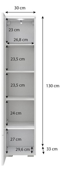 VISOKA OMARA 30/130/33 cm