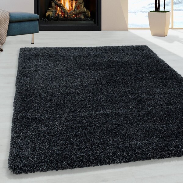 Antracitno siva preproga 120x170 cm Fluffy – Ayyildiz Carpets