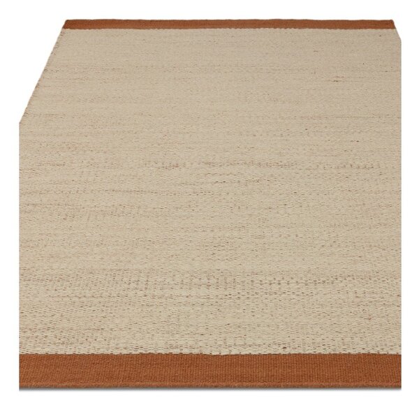 Kremno bela/v barvi terakote ročno tkana volnena preproga 120x170 cm Lima Rust – Asiatic Carpets