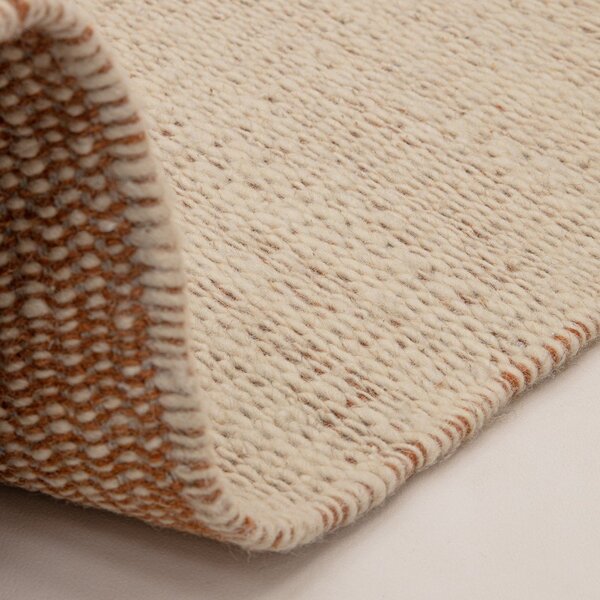 Kremno bela/v barvi terakote ročno tkana volnena preproga 120x170 cm Lima Rust – Asiatic Carpets