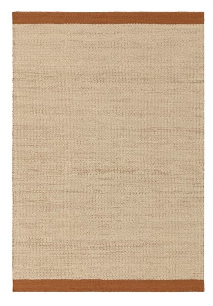 Kremno bela/v barvi terakote ročno tkana volnena preproga 120x170 cm Lima Rust – Asiatic Carpets