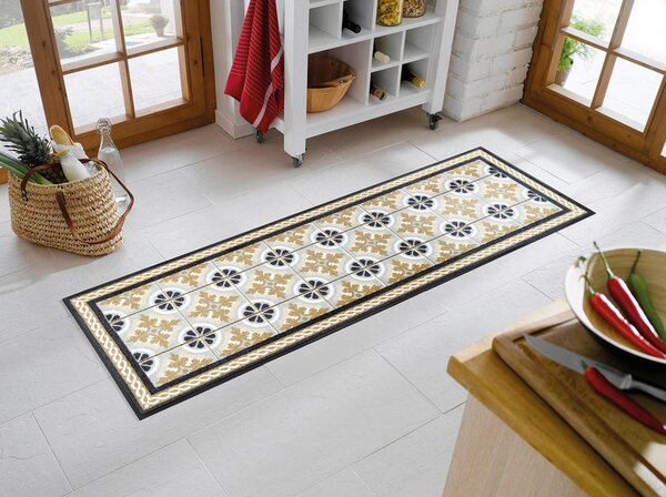 KUHINJSKI TEKAČ Kitchen Tiles 60/180 cm potiskano večbarvno