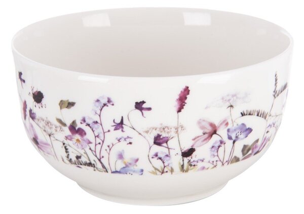 Bela/vijolična porcelanasta skledica za juho 500 ml Louka – Orion
