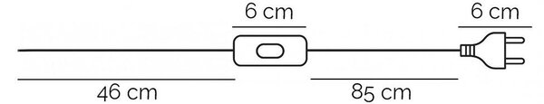 NAMIZNA SVETILKA 4853 WIRE 30/15/48 cm