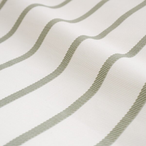 Zelena/kremno bela bombažna posteljnina za zakonsko posteljo 200x200 cm Hampton Stripe – Bianca