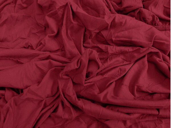 Jersey rjuha EXCLUSIVE vinsko rdeča 90 x 200 cm