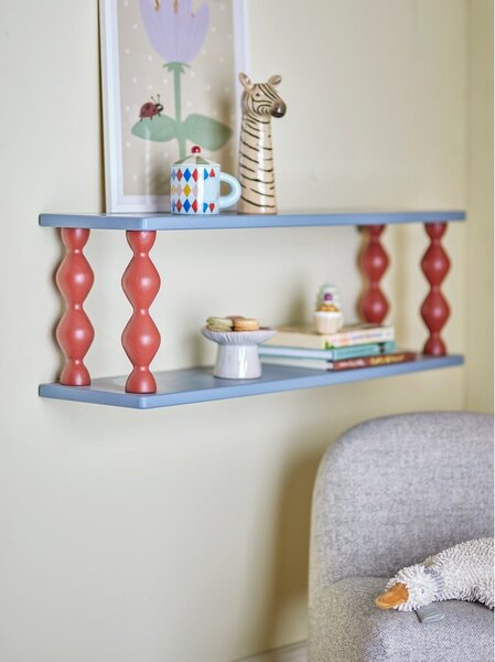 Modra večnivojska otroška polica 80 cm Bibiola – Bloomingville Mini