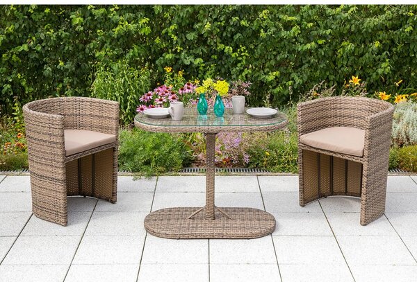 Gardenson Vrtni Set Ancona, 3-delni, Z Blazinami