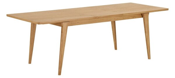 Raztegljiva jedilna miza z dodatno ploščo v hrastovem dekorju 90x180 cm Darwin – House Nordic