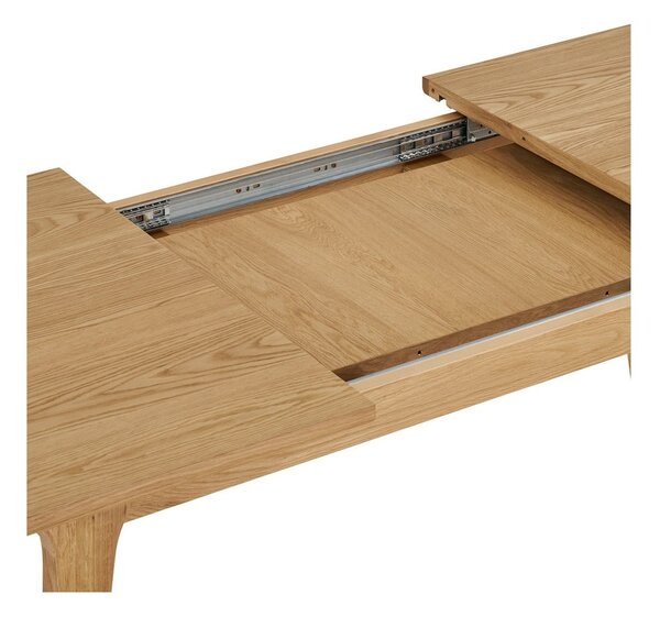 Raztegljiva jedilna miza z dodatno ploščo v hrastovem dekorju 90x180 cm Darwin – House Nordic