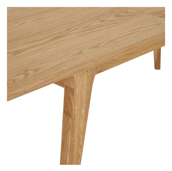 Raztegljiva jedilna miza z dodatno ploščo v hrastovem dekorju 90x180 cm Darwin – House Nordic