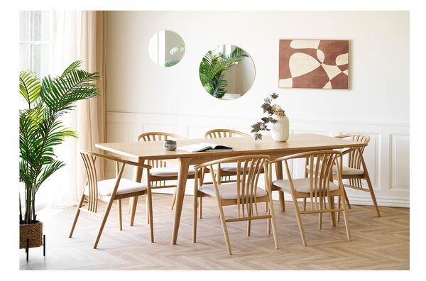 Raztegljiva jedilna miza z dodatno ploščo v hrastovem dekorju 90x180 cm Darwin – House Nordic