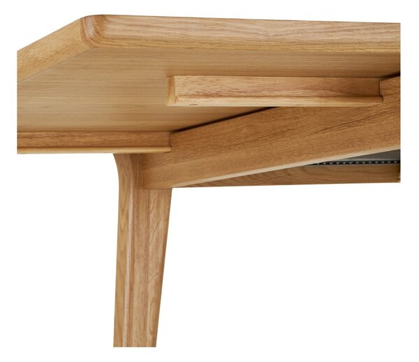 Raztegljiva jedilna miza z dodatno ploščo v hrastovem dekorju 90x180 cm Darwin – House Nordic