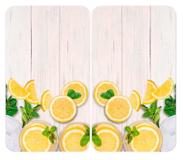 Zaščitne plošče za štedilnik 2 ks iz kaljenega stekla 52x30 cm Lemons – Wenko