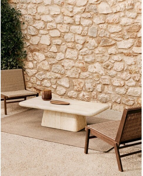 Bež notranja in zunanja preproga iz recikliranih vlaken 160x230 cm Despas – Kave Home