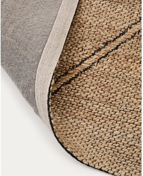 Ročno tkana preproga iz jute v naravni barvi 160x230 cm Vallalta – Kave Home