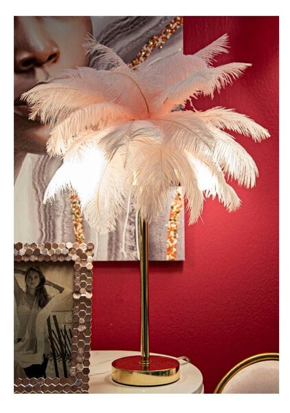 Namizna svetilka v rožnati barvi (višina 55 cm) Palm Pink – Mauro Ferretti
