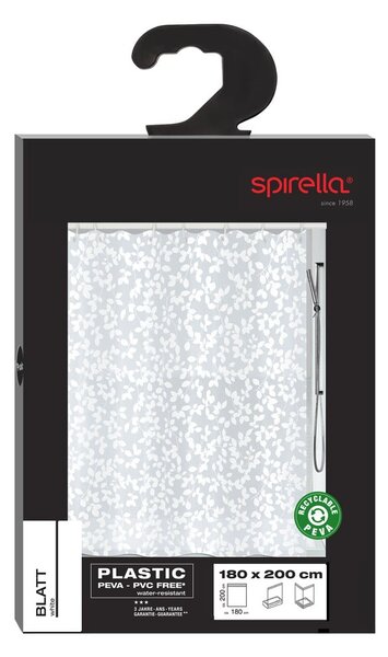 Zavesa za tuš 180x200 cm Blatt – Spirella