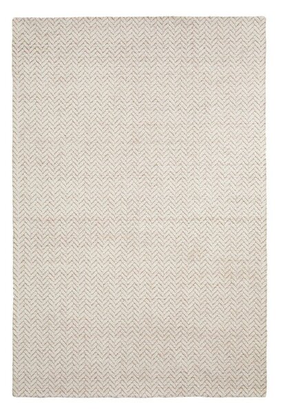 Kremno bela ročno tkana volnena preproga 160x230 cm Calira – Kave Home