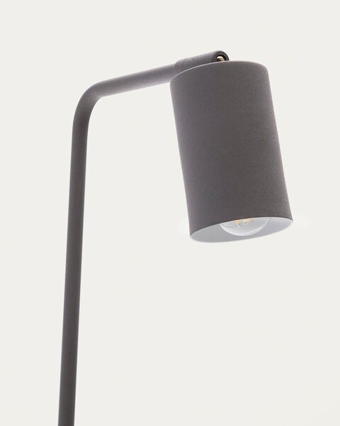 Črna stoječa svetilka (višina 147 cm) Manie – Kave Home