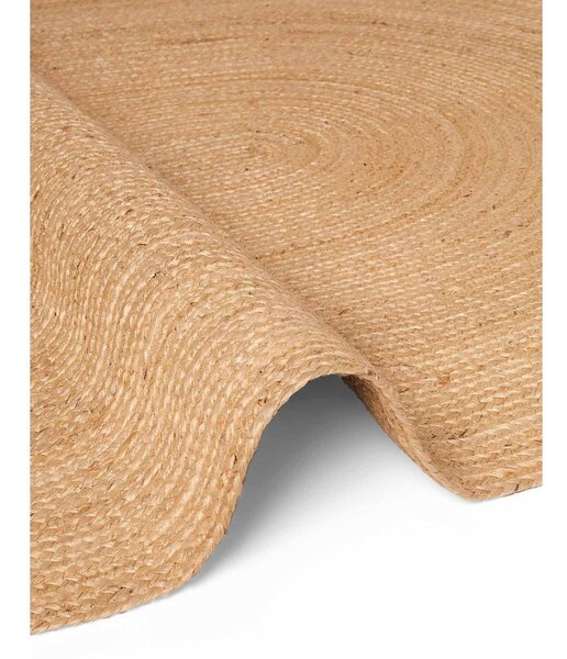 Obojestranska ročno tkana preproga iz jute v naravni barvi 160x230 cm Braided – Hanse Home