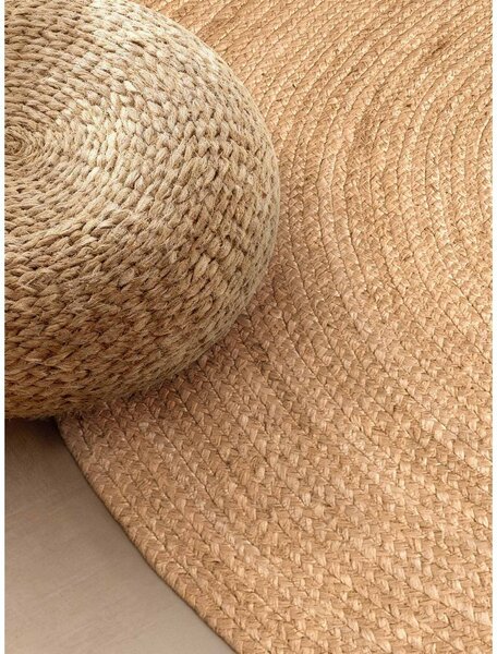 Obojestranska ročno tkana preproga iz jute v naravni barvi 160x230 cm Braided – Hanse Home