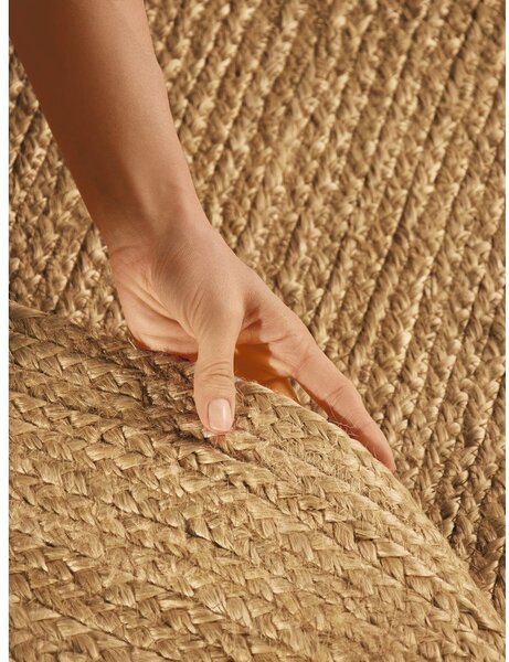 Obojestranska ročno tkana preproga iz jute v naravni barvi 160x230 cm Braided – Hanse Home